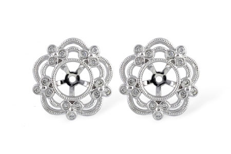 G195-21997: EARRING JACKETS .16 TW (FOR 0.75-1.50 CT TW STUDS)
