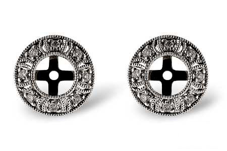A009-81016: EARRING JACKETS .12 TW (FOR 0.50-1.00 CT TW STUDS)