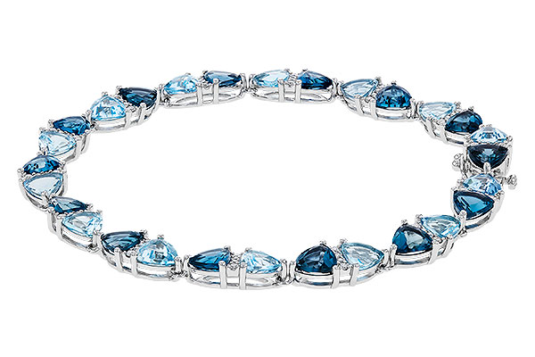 A284-29243: BRACELET 12.20 BLUE TOPAZ 12.50 TGW (7")
