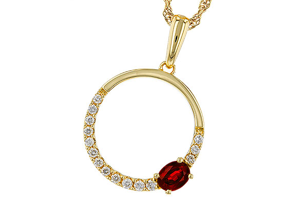 A284-30107: NECKLACE .26 RUBY .41 TGW