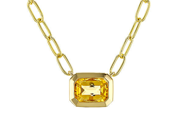 A284-32889: NECKLACE .86 CITRINE (18")