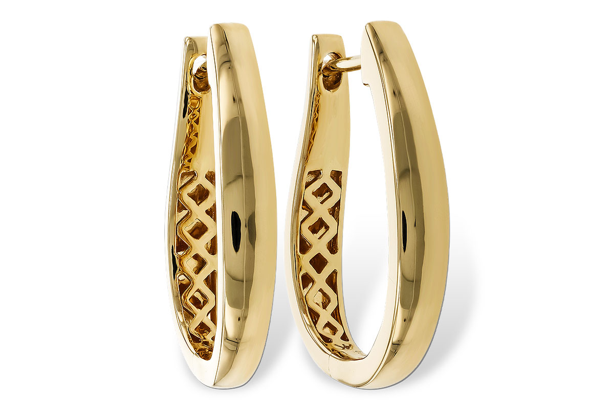 A284-32898: GOLD EARRINGS (22MM)