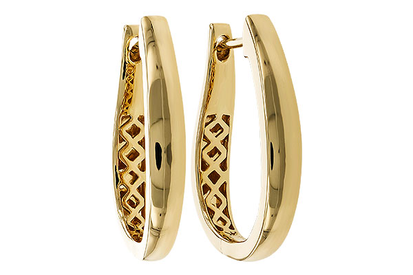 A284-32898: GOLD EARRINGS (22MM)