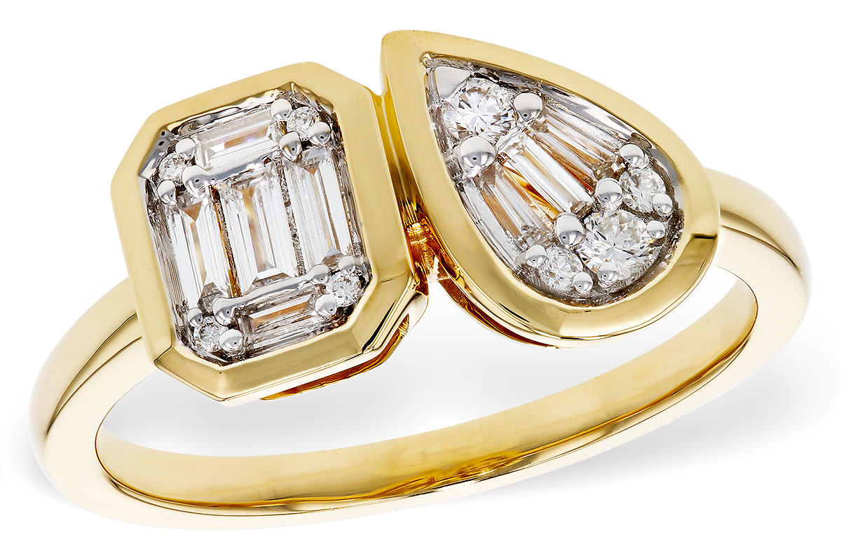 A284-34707: LDS DIA RG .17 TW BAGUETTE .25 TW