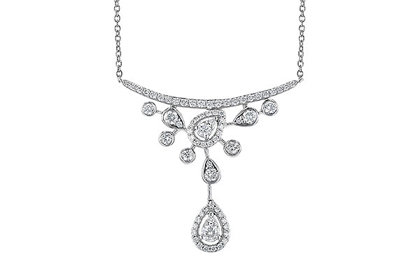B282-49198: NECKLACE .65 TW