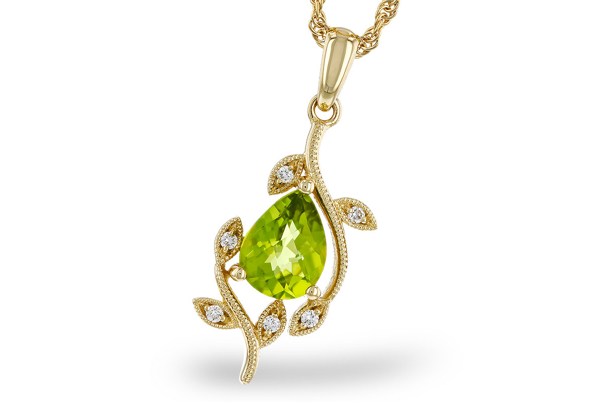 B284-30134: NECKLACE 1.16 PERIDOT 1.21 TGW (8x6MM PER)