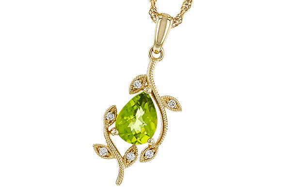 B284-30134: NECKLACE 1.16 PERIDOT 1.21 TGW (8x6MM PER)