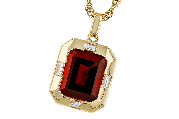 B284-31061: NECKLACE 3.65 GARNET 3.82 TGW (10x8MM GAR)