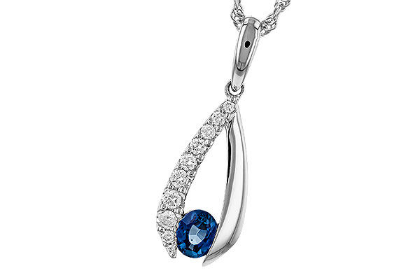B284-32825: NECKLACE .38 SAPP .54 TGW (5x4 SAPP)
