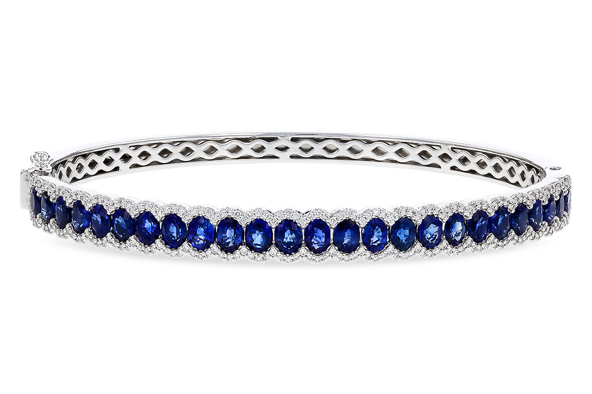 B284-34652: BANGLE 5.09 TW SAPPHIRE 5.65 TGW