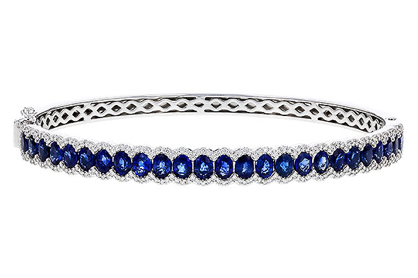 B284-34652: BANGLE 5.09 TW SAPPHIRE 5.65 TGW
