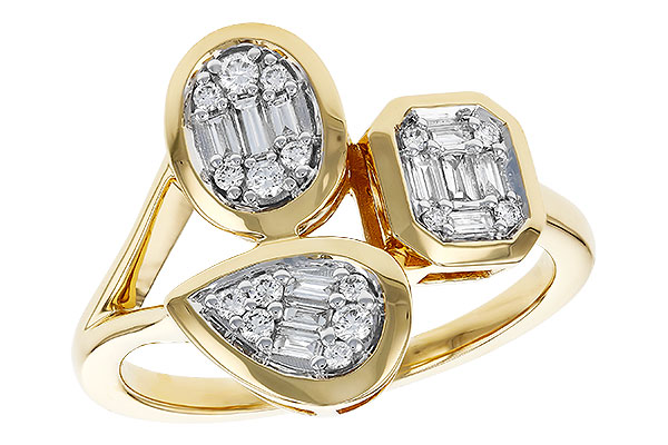 B284-35607: LDS DIA RG .12 TW BAGUETTE .25 TW
