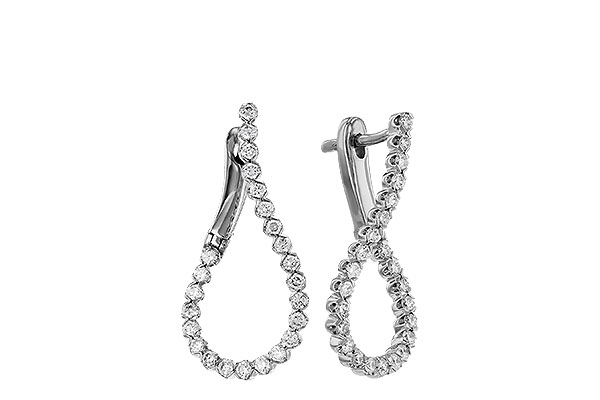 B285-18325: EARRINGS .50 TW