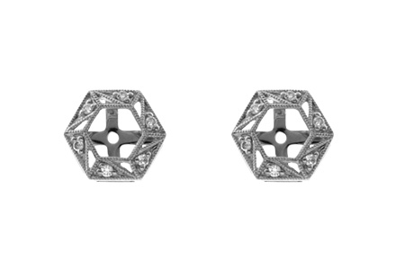 C009-81016: EARRING JACKETS .08 TW (FOR 0.50-1.00 CT TW STUDS)