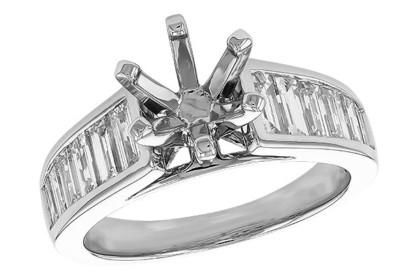 C283-44716: LDS SEMI DIA RG 1.22 TW BAGUETTES