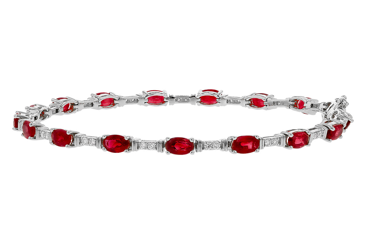 C284-29270: BRACELET 4.65 RUBY 4.97 TGW (7")
