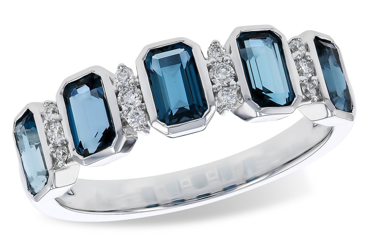C284-30125: LDS RG 1.46 TW LONDON BLUE TOPAZ 1.58 TGW