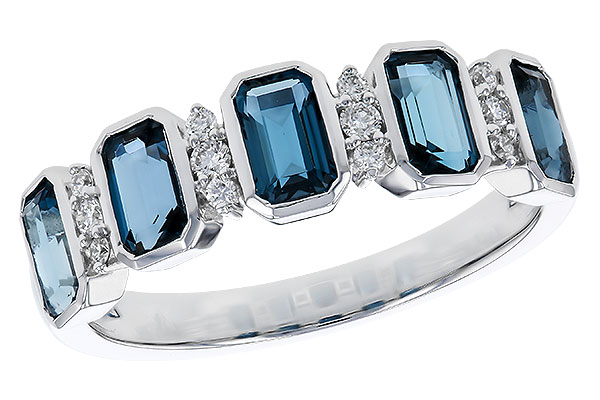 C284-30125: LDS RG 1.46 TW LONDON BLUE TOPAZ 1.58 TGW