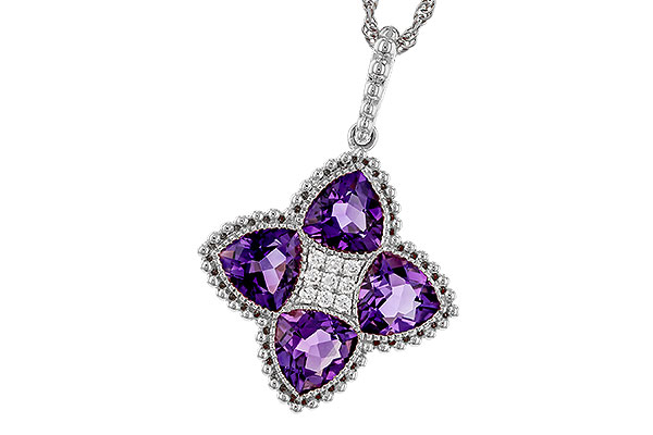 C284-31916: NECKLACE 2.22 AMETHYST 2.28 TGW