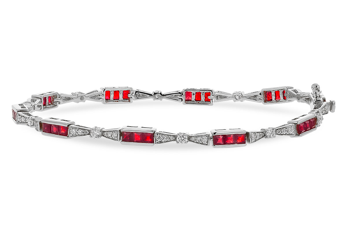 C284-32861: BRACELET 2.05 RUBY 2.70 TGW (7")