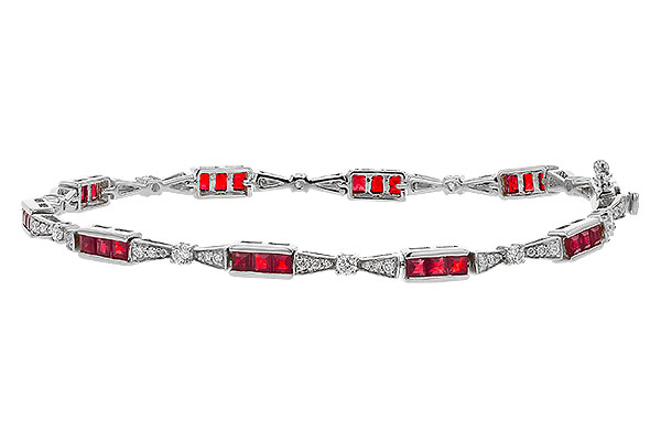 C284-32861: BRACELET 2.05 RUBY 2.70 TGW (7")