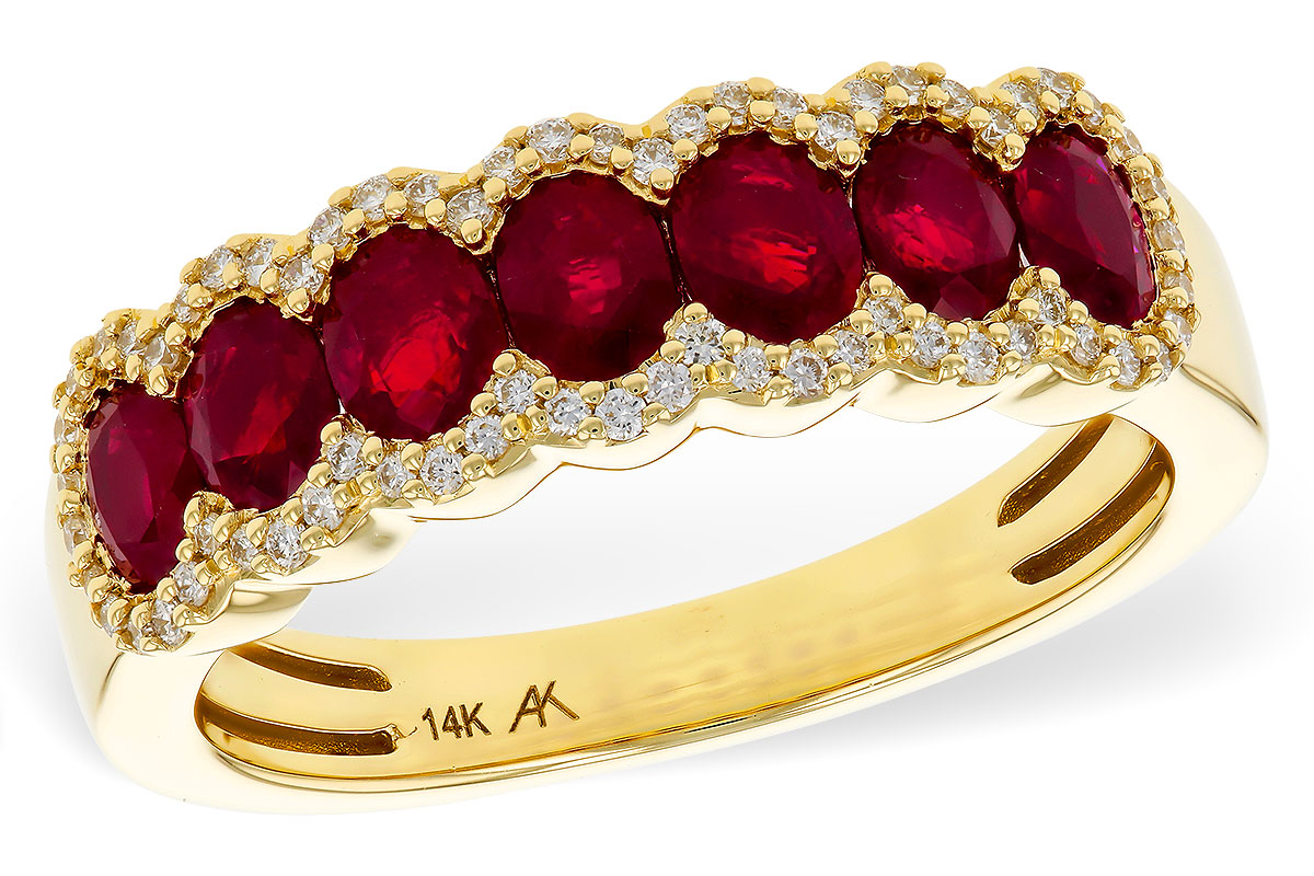 C284-34652: LDS WED RG 1.40 TW RUBY 1.57 TGW
