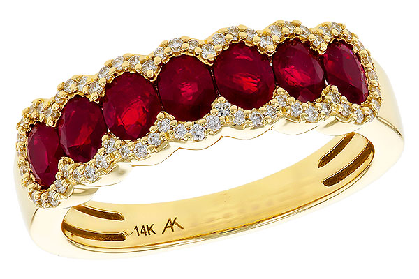 C284-34652: LDS WED RG 1.40 TW RUBY 1.57 TGW