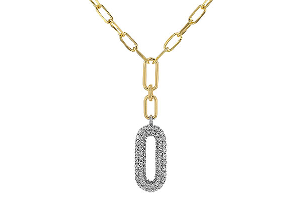 C284-34670: NECKLACE .96 TW (18")