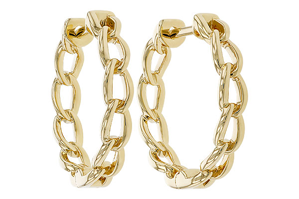 D284-28325: GOLD EARRINGS (18MM)
