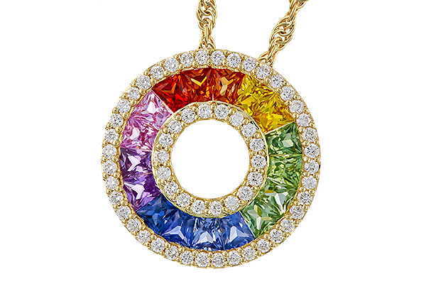 D284-30125: NECK 1.53 MULTI-COLOR SAPP 1.82 TGW