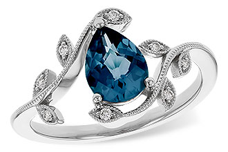 D284-31061: LDS RG 1.20 LONDON BLUE TOPAZ 1.26 TGW (8x6MM LBT)