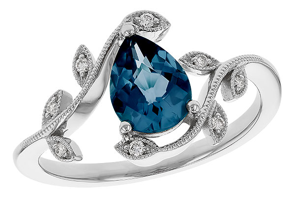 D284-31061: LDS RG 1.20 LONDON BLUE TOPAZ 1.26 TGW (8x6MM LBT)