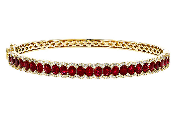 D284-34643: BANGLE 5.04 TW RUBY 5.60 TGW