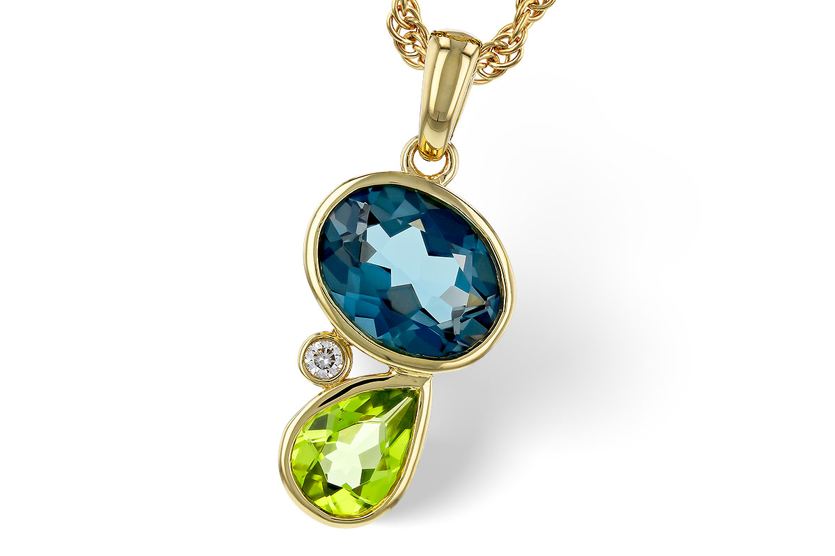 D284-35588: NECKLACE 2.43 SEMI-PREC (PER,LBT) 2.45 TGW