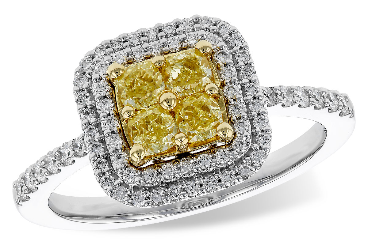 E284-31034: LDS RG .52 FANCY YELLOW DIAMONDS .85 TW