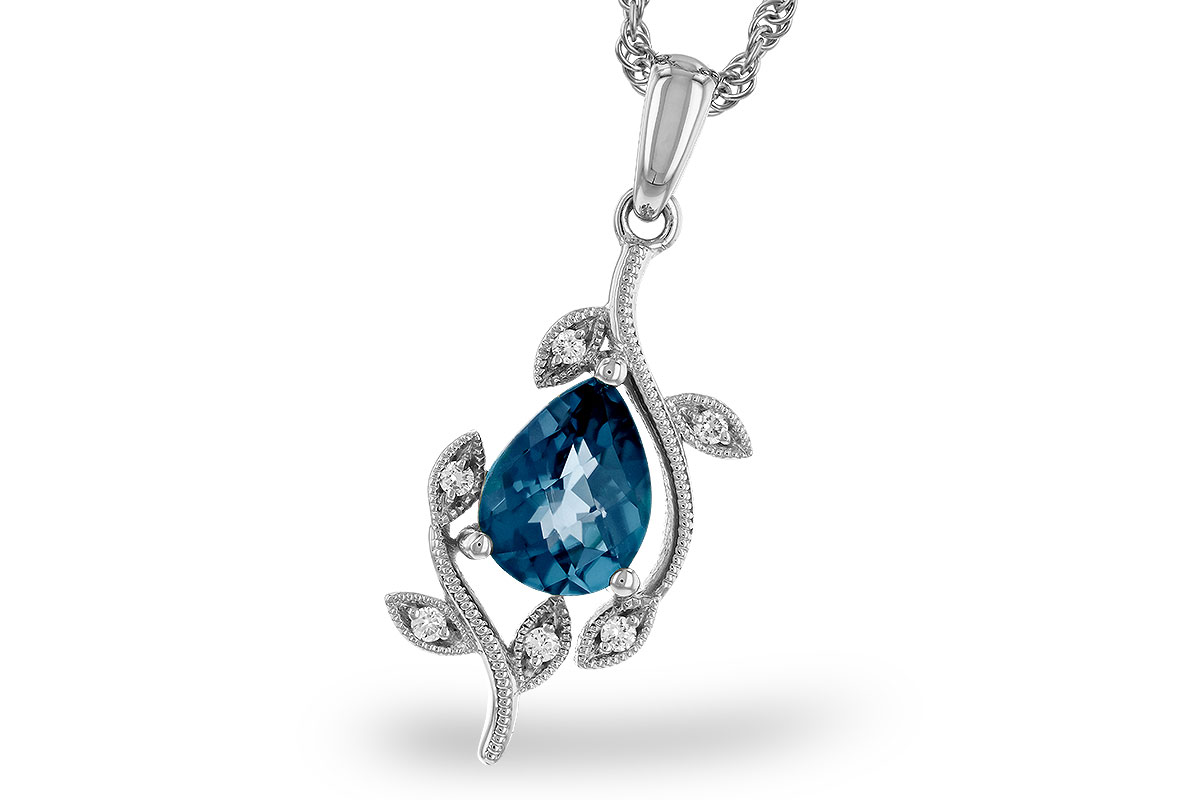 E284-31061: NECK 1.20 LONDON BLUE TOPAZ 1.25 TGW (8x6MM LBT)