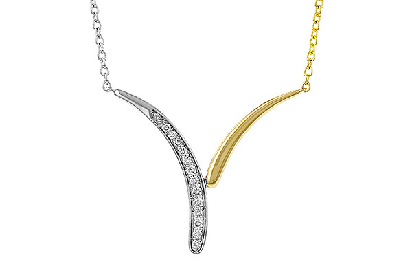 E284-31979: NECKLACE .12 TW (18")
