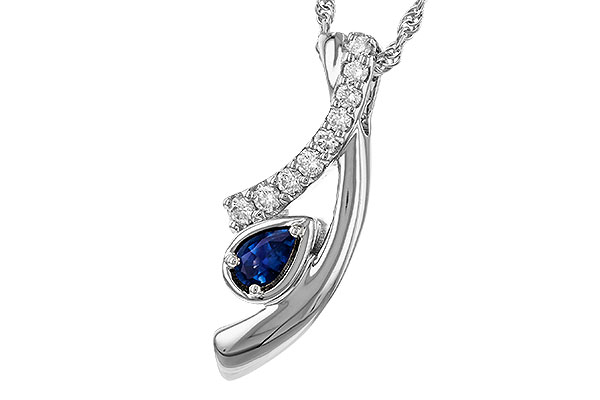 E284-32825: NECKLACE .23 SAPP .40 TGW (5x3 SAPP)