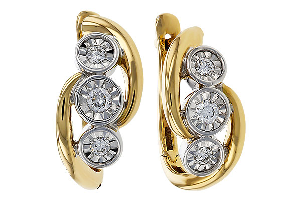 E284-34652: EARRINGS .25 TW