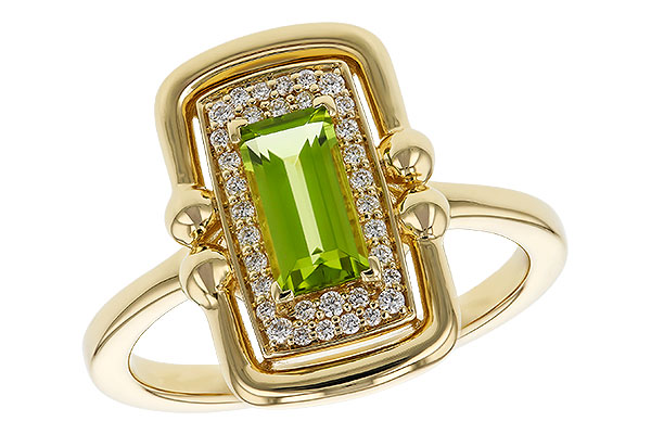 E284-35561: LDS RG .72 PERIDOT .84 TGW (8x4MM PER)