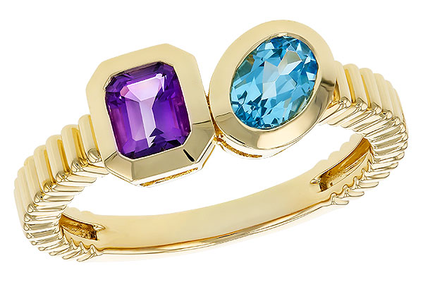 E284-35570: LDS RG .82 TW SEMI-PRECIOUS (AMY,SWISS BT)