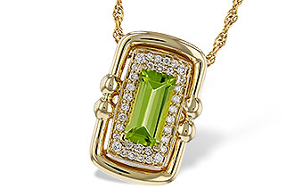 E284-35579: NECKLACE .72 PERIDOT .84 TGW (8x4MM PER)