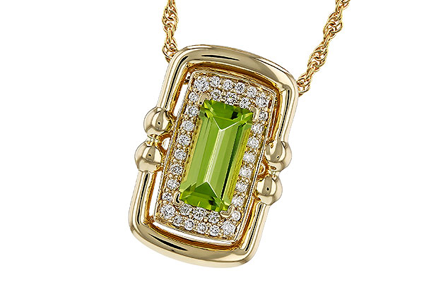 E284-35579: NECKLACE .72 PERIDOT .84 TGW (8x4MM PER)