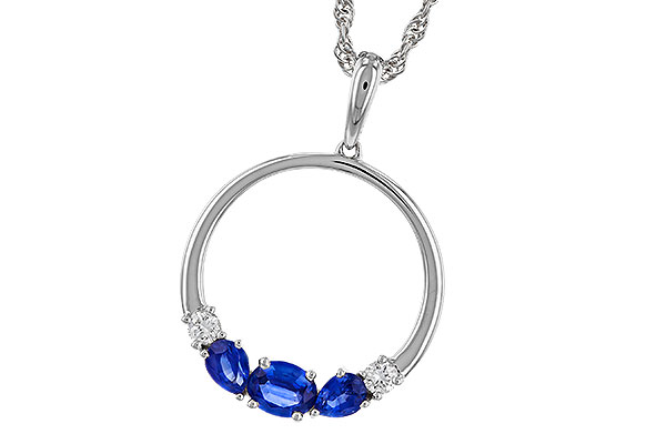 F284-29206: NECKLACE .81 SAPP .91 TGW