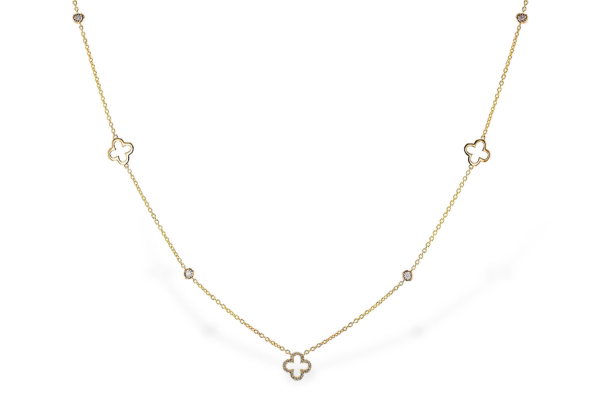 F284-29234: NECKLACE .20 TW (18")
