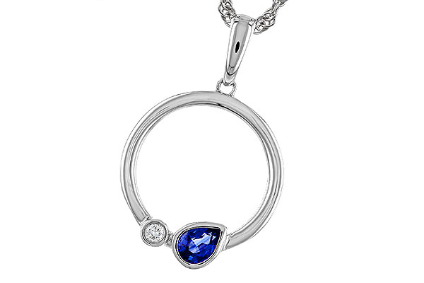 F284-29261: NECKLACE .26 SAPPHIRE .28 TGW