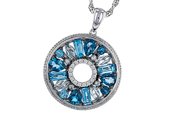 F284-31034: NECKLACE 1.67 BLUE TOPAZ 1.72 TGW