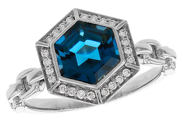 F284-32861: LDS RG 2.03 LONDON BLUE TOPAZ 2.14 TGW (7.5MM LBT)