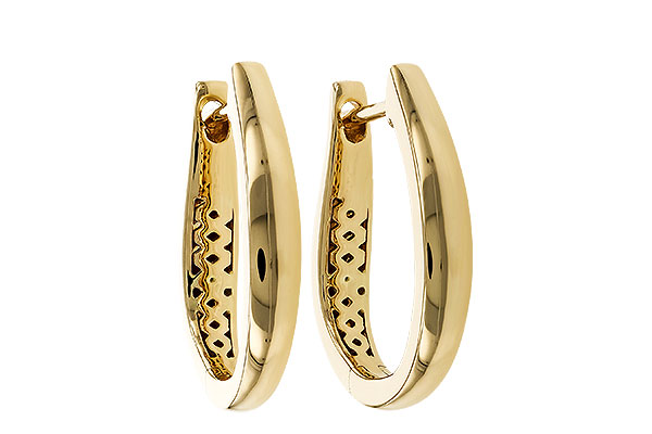 F284-32897: GOLD EARRINGS (17MM)