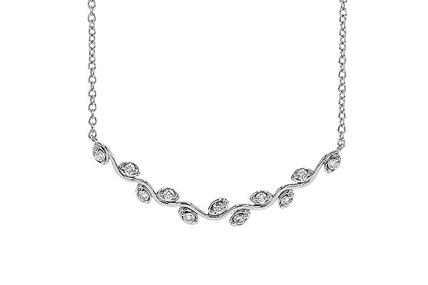 F284-34679: NECKLACE .25 TW (18")